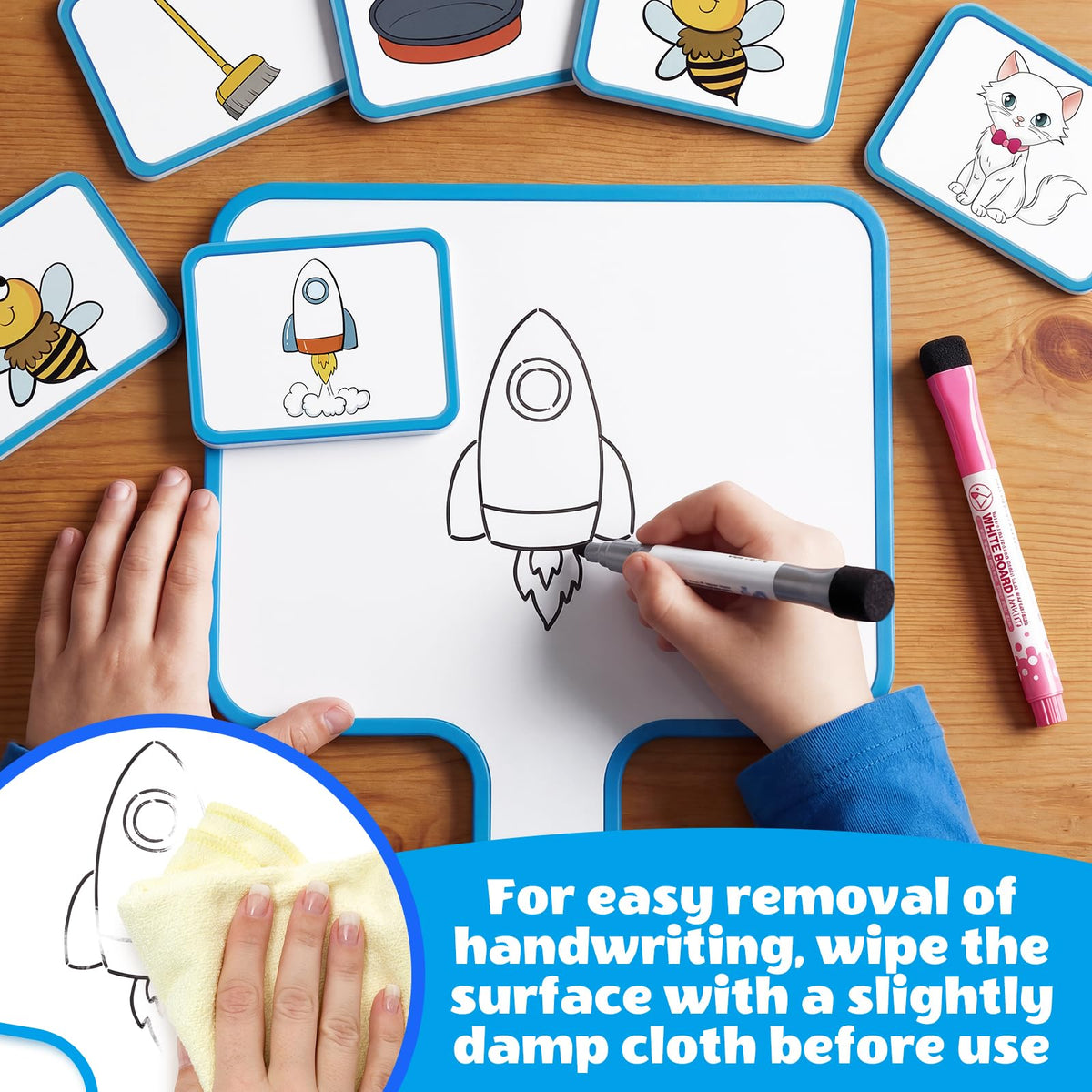 Aizweb Phonemic Awareness,Magnetic Dry Erase Whiteboards with Elkonin Box,Phonics Game,Preschool Kindergarten Speech Therapy Classroom Must Have,Phonological Manipulative Letter Sound Science Reading