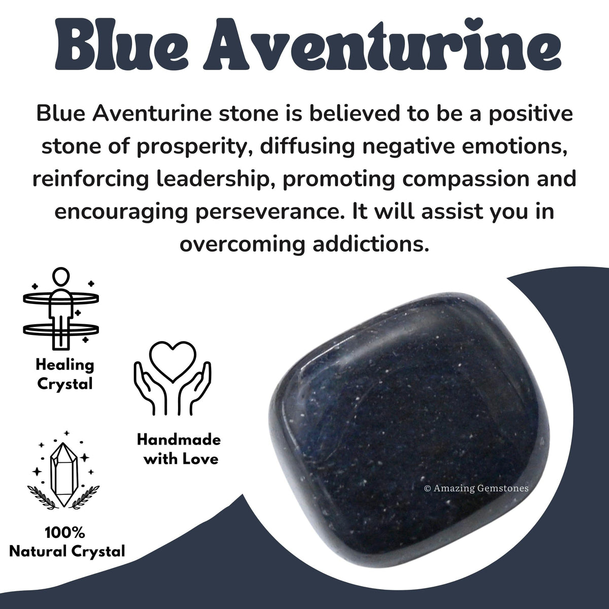 Amazing Gemstone Blue Aventurine Crystals and Healing Stones Tumbled - 1000+ Carats, Healing Stones for Energy Balance, Stress Relief - Premium Polished Gems Rocks for Meditation and Wellness