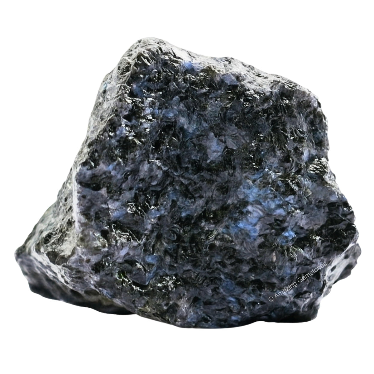 Amazing Gemstone 2 Pieces Indigo Gabbro Raw Crystals and Healing Stones, Natural Rocks for Tumbling and DIY Raw Stones and Crystals
