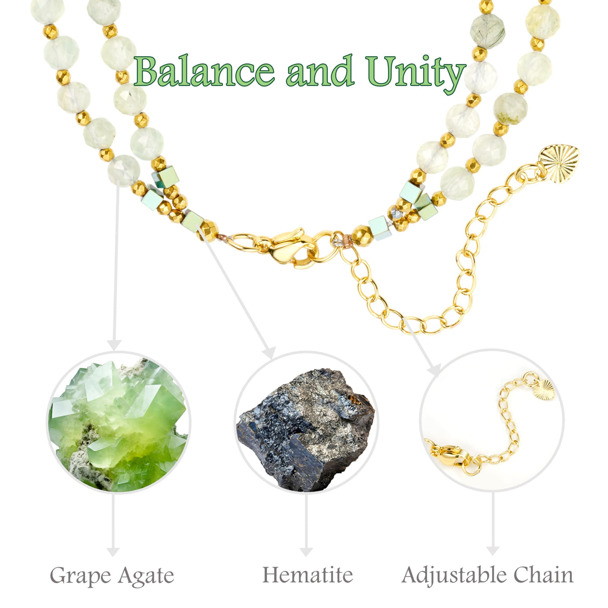 Farfume Grape - Unity - Crystal Beaded Bracelets, Chakra 4mm Natural Stone Beads Bracelets, Gemstone Spiritual Jewelry Gifts for Mother's Day