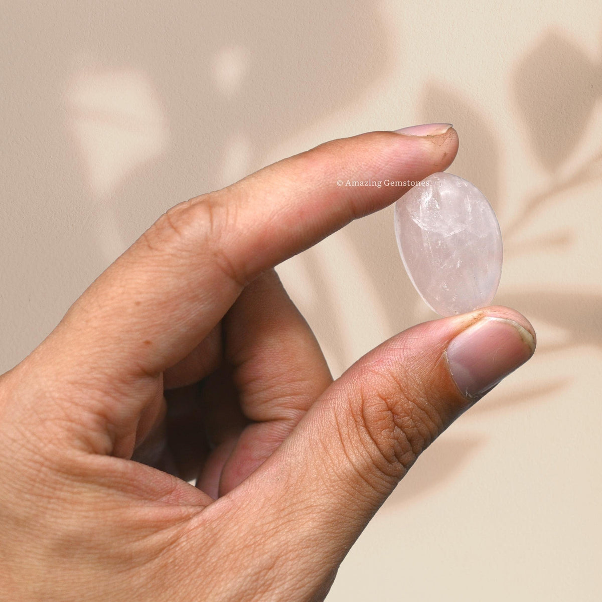Amazing Gemstone Rose Quartz Crystal Tumbled Stones Polished Rocks - Natural Gem Stones for Healing - DIY Crystals for Protection (1 Piece)