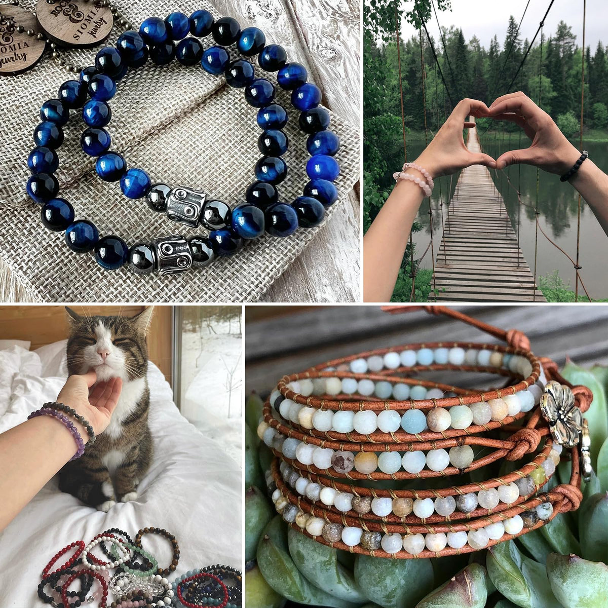60pcs 6mm Natural Stone Beads Green Chalcedony Beads Energy Crystal Healing Power Gemstone for Jewelry Making, DIY Bracelet Necklace