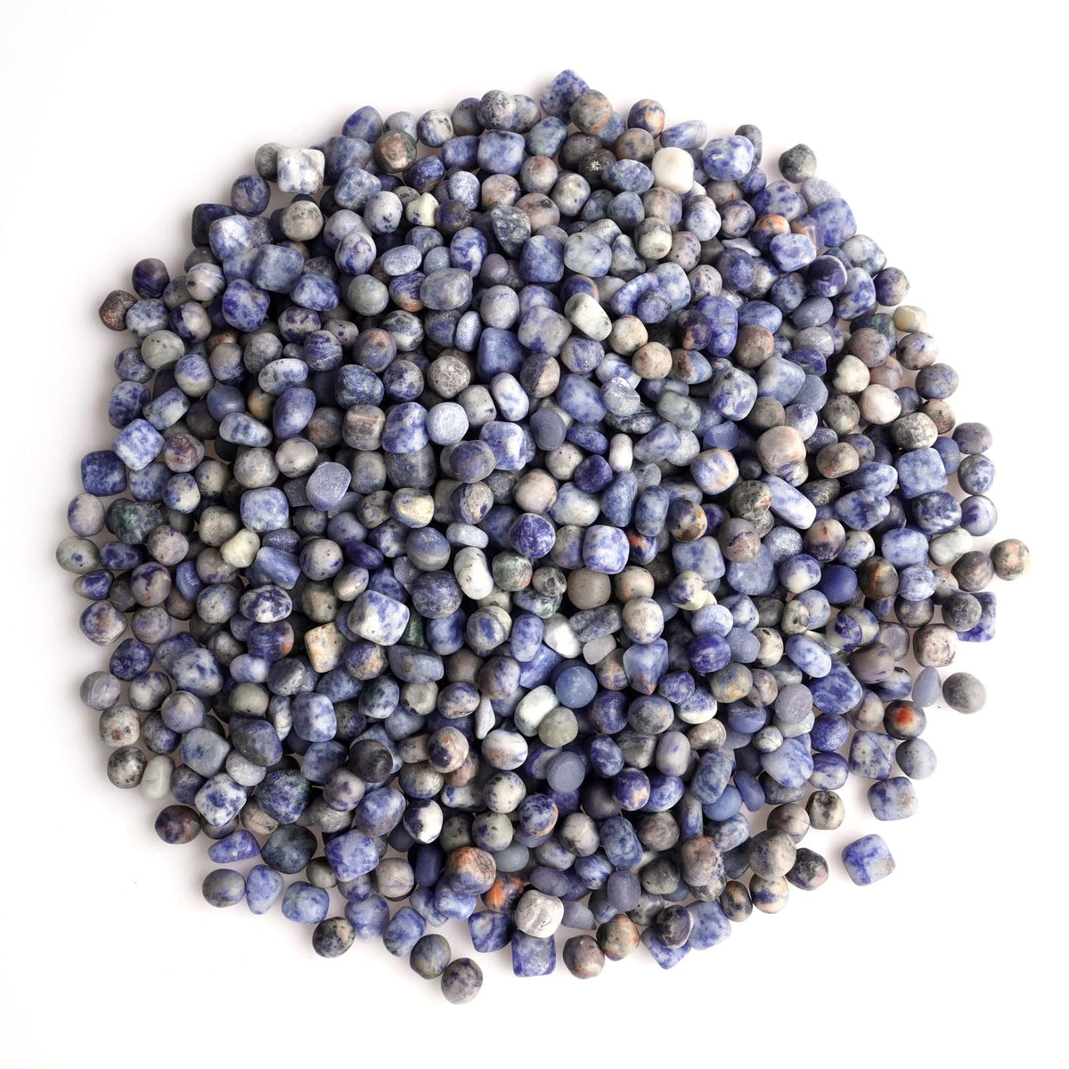 Sisamn 3Lb Natural Blue Sodalite Tumbled Stones - Bulk Polished Crystals for Home Decor, Terrarium Accents, Meditation Spaces, Feng Shui & Decorative Crafts