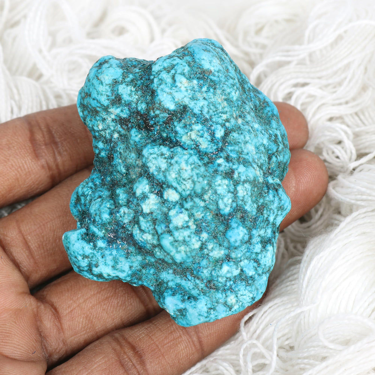 GEMHUB Natural Blue Turquoise Approximate 557 Ct Raw Blue Turquoise,Blue Turquoise Chunk, Raw Uncut Rough Healing Crystal Blue Turquoise Gemstone