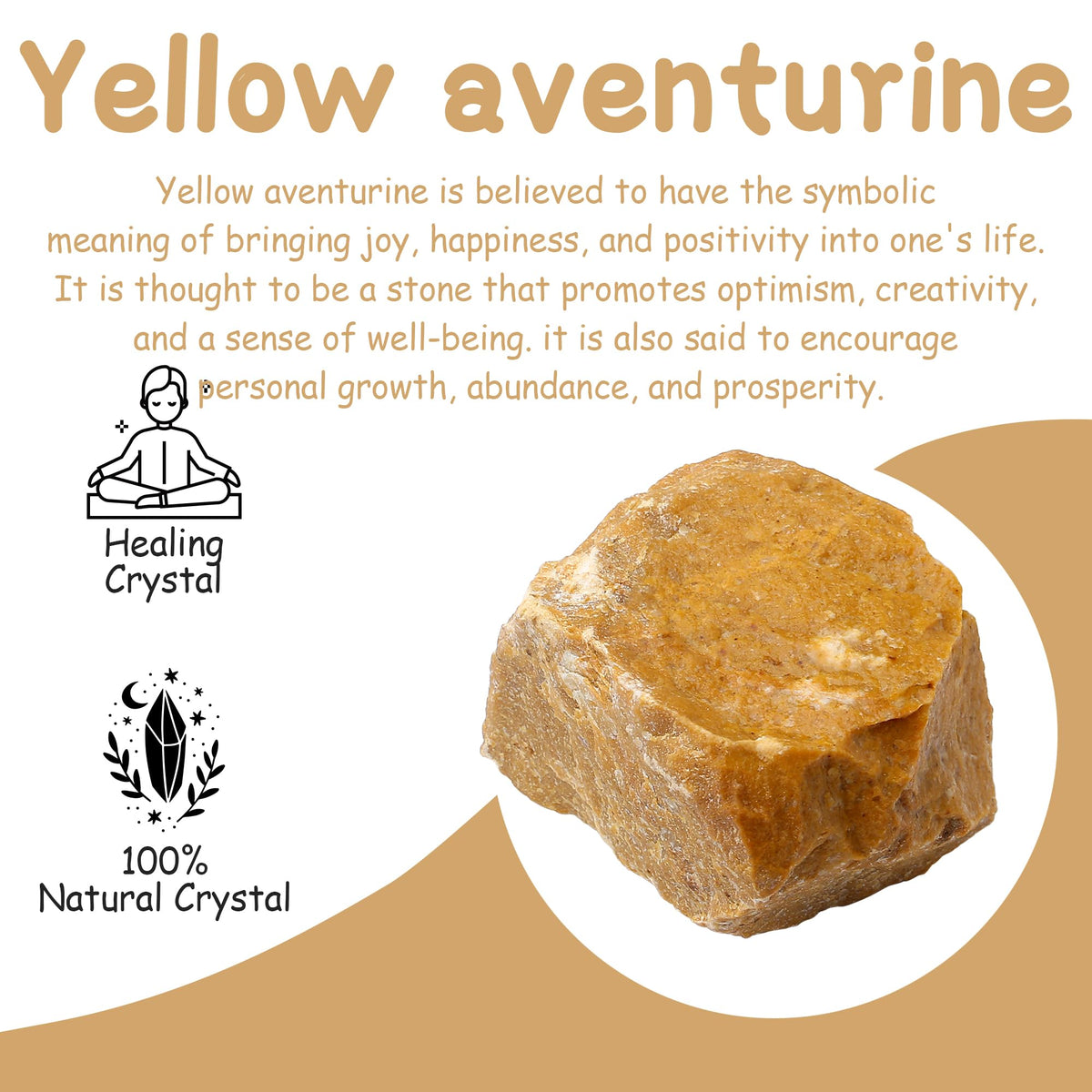 QINJIEJIE Yellow Aventurine 2PCS Raw Crystals 1.8-2.2'' Natural Crystals Healing Stones Bulk Large Stones for Tumbling Cabbing Polishing Handmade DIY Decoration Gifts
