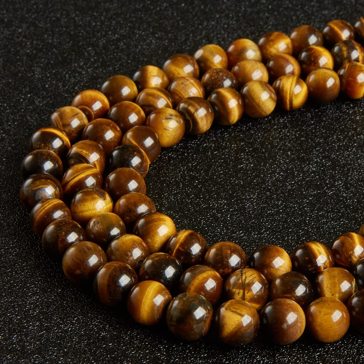 100pcs 6mm Yellow Tiger Eye Beads Natural Gemstone Beads Round Loose Beads for Jewelry Making