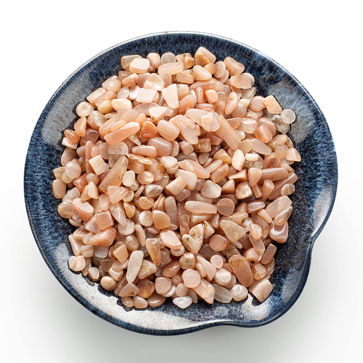 Cherry Tree Collection 1/2 Pound Polished Tumbled Gemstone Chips, Pebbles, Crystal Chips Bulk for Jewelry Making, Healing, Plants, Succulents, Aquariums, Decoration, Chakra (Pink Moonstone)
