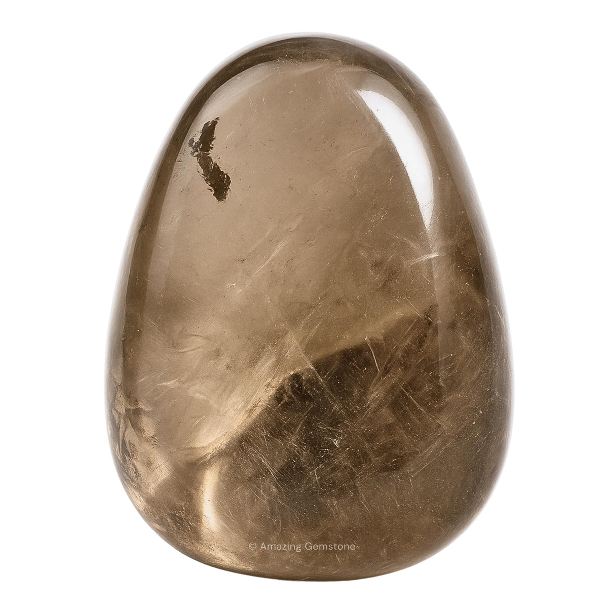 Smoky Quartz Crystals and Healing Stones Tumbled - 1 oz Smoky Quartz Stone, Natural Healing Stones for Energy Balance, Stress Relief - Premium Polished Gems Rocks for Meditation and Wellness