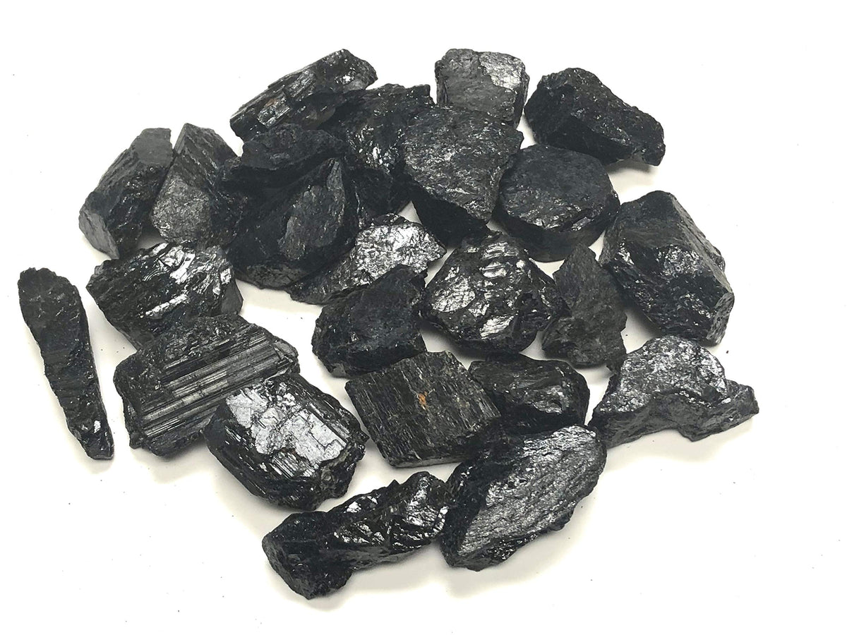 Zentron Rough Black Tourmaline Stones Large 1" Pieces (1/2 Pound)