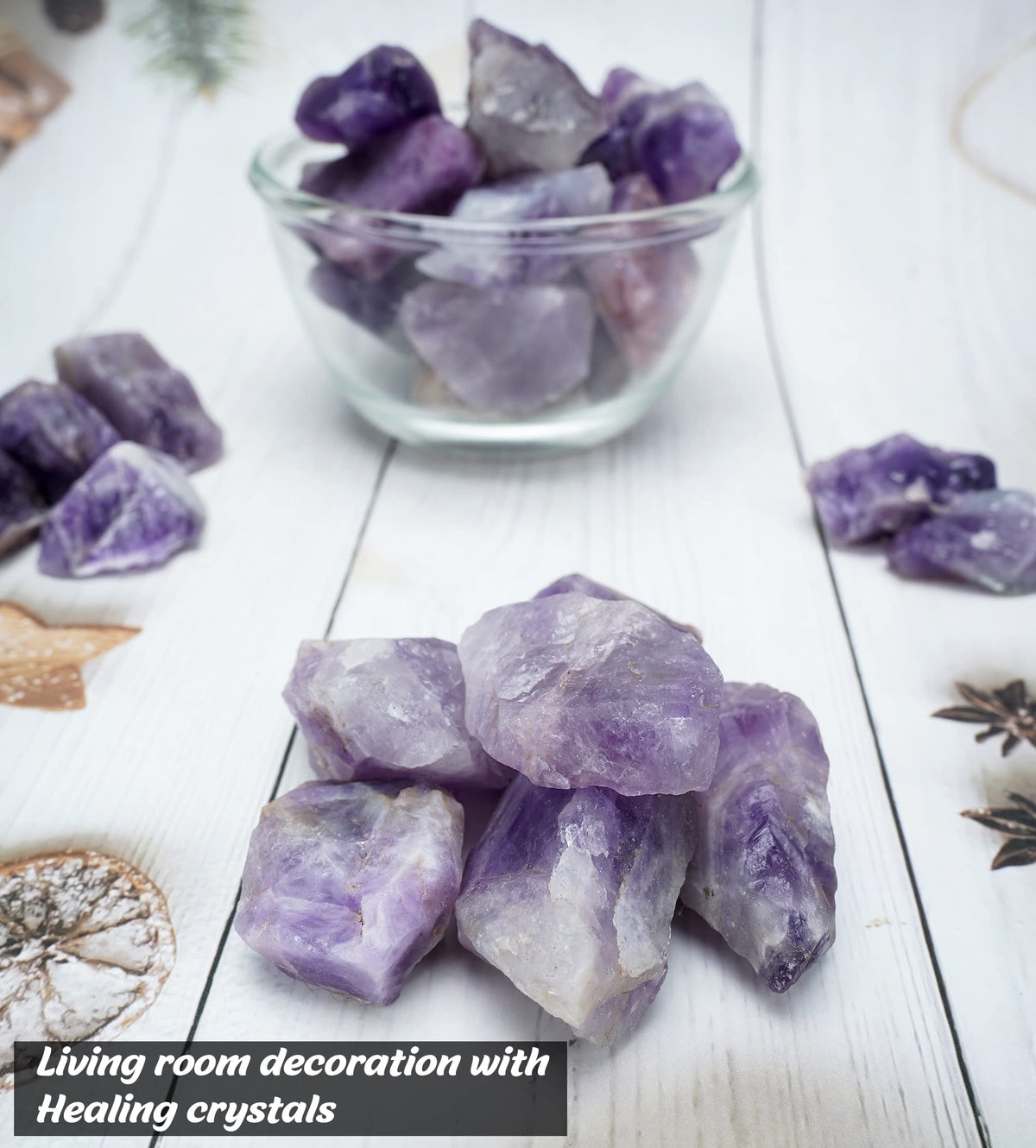 ZAICUS Amethyst Rough Rocks for Tumbling, Raw Stones and Crystals for Jewelry Making, Polishing, Cabbing, Lapidary, Fountain Rocks, Decoration, Wire Wrapping, Gem Mining, Reiki Healing 1 lb