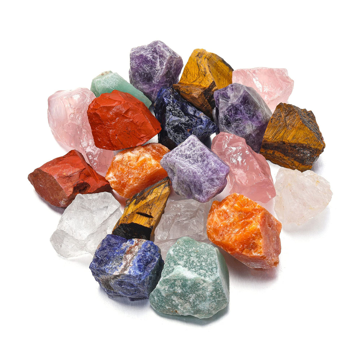 Top Plaza Bulk Sunstone Healing Crystals Rough Stones - Large 1" Natural Raw Stones Crystal for Reiki Healing, Wicca, witchcraft, Tumbling, Cabbing, Fountain Rocks, Decoration, Polishing 0.5lb
