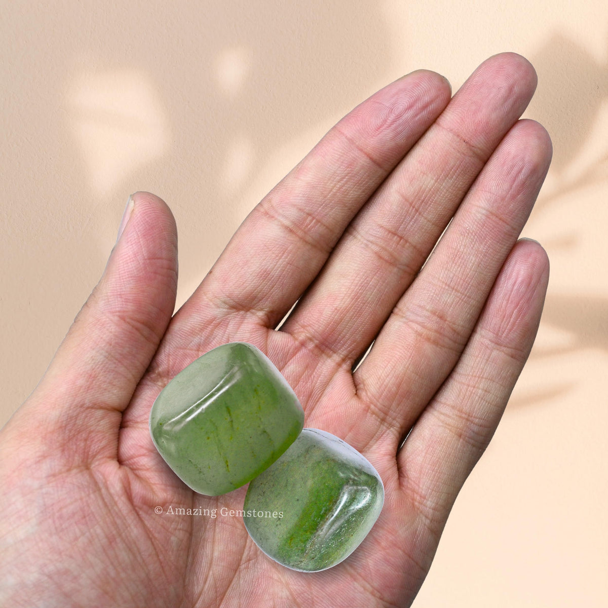 Amazing Gemstone Green Aventurine Crystals and Healing Stones Tumbled - 1 oz Green Aventurine Stone, Natural Healing Stones for Energy Balance, Stress Relief - Premium Polished Gems Rocks