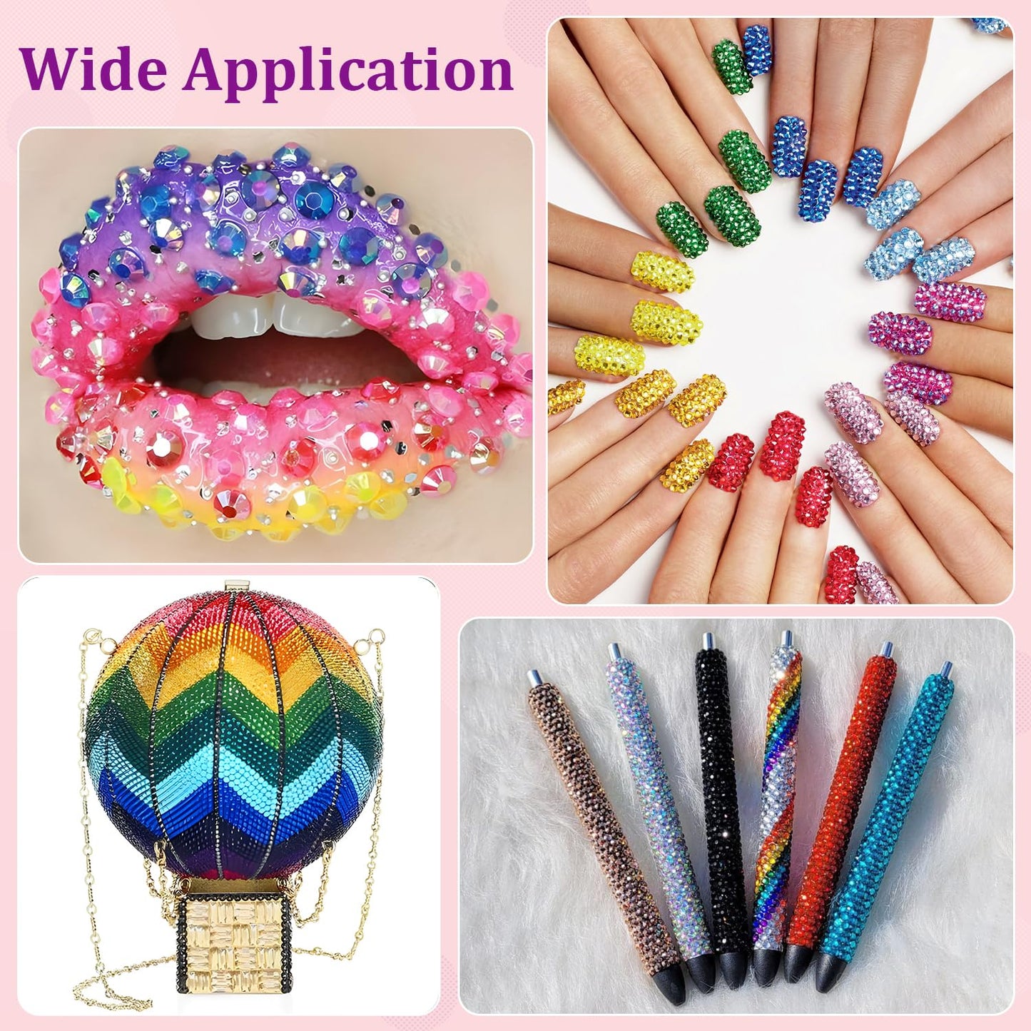 18000Pcs Resin Jelly Rhinestones for Bedazzling, Mixed-Color 4mm Flatback Gems for Diamond Art, Bedazzler Kit with 3Pcs 10ml B7000 Jewelry Glue for DIY Crafting Crafts Book Shoes Nail Art