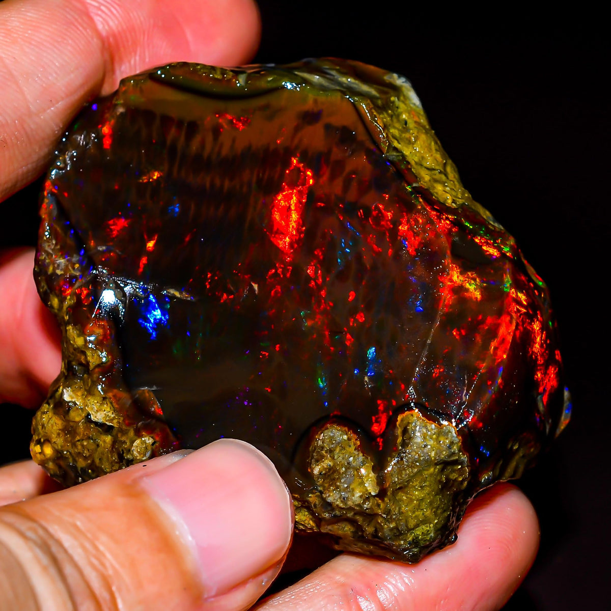 233 Ct Natural Ethiopian Opal Rough | Raw Welo Gemstone 55x50 mm KR45-3