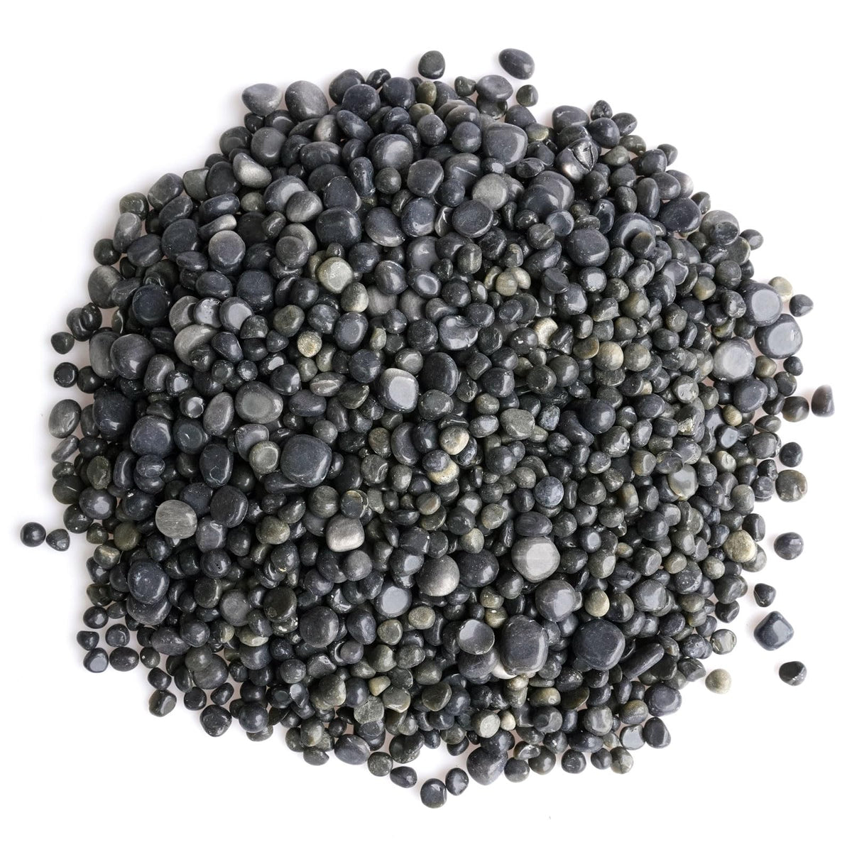 Sisamn 3Lb Gold Sheen Obsidian Tumbled Stones Natural Polished Pebbles for Protection, Jewelry Making, Home Decor, Feng Shui, Reiki Healing, Meditation Gifts Bulk Crystals