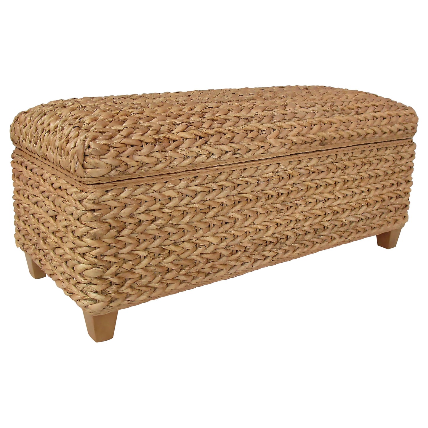 Coaster Home Furnishings - Laughton - Banana Leaf - Storage Bench with Lift-Top Lid and Soft-Close Hinges - Entryway Room - Natural - 500215NTL