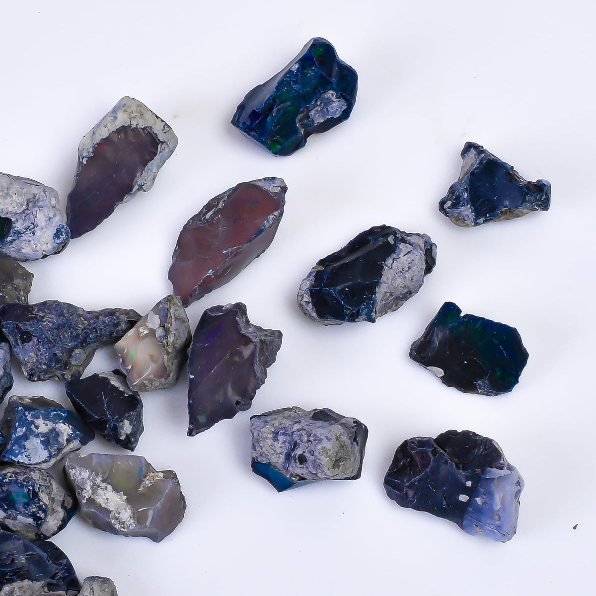 GEMKORA 100 carats Raw Black Opal Gemstone and Crystals, Wholesale Gemstone Lot, Rough Crystals, Rock Stones, Jewelry Making Supplies, DIY & Crafts, B Grade