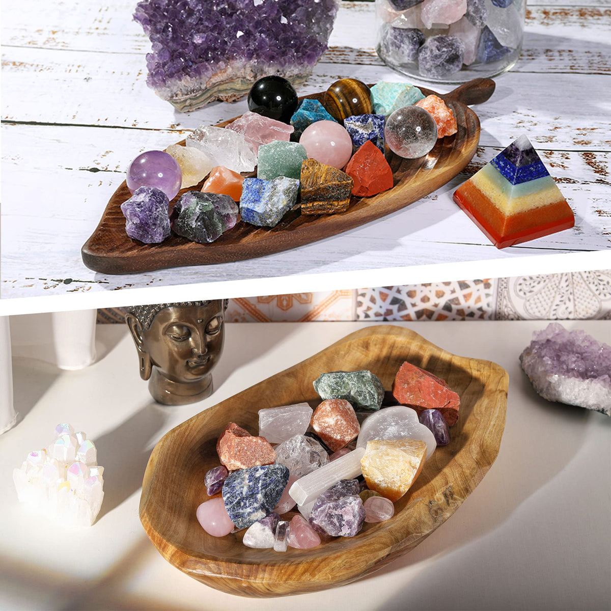 Top Plaza Bulk Citrine Crystals Healing Crystals Rough Stones - Large 1" Natural Raw Stones Crystal for Reiki Healing, Wicca, witchcraft, Tumbling, Cabbing, Fountain Rocks, Decoration, Polishing 0.5lb