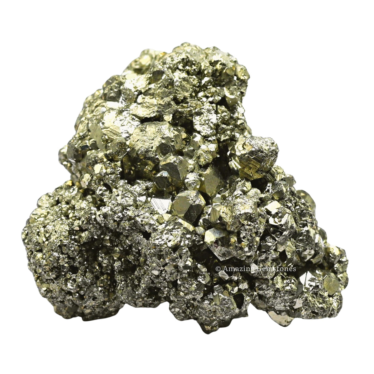 Amazing Gemstone Small Pyrite Crystal Stone Cluster Samples - Extra Large High Energy Natural Iron Pyrite Stone Pirita Piedra Original with Healing Properties (40-80 Gram)