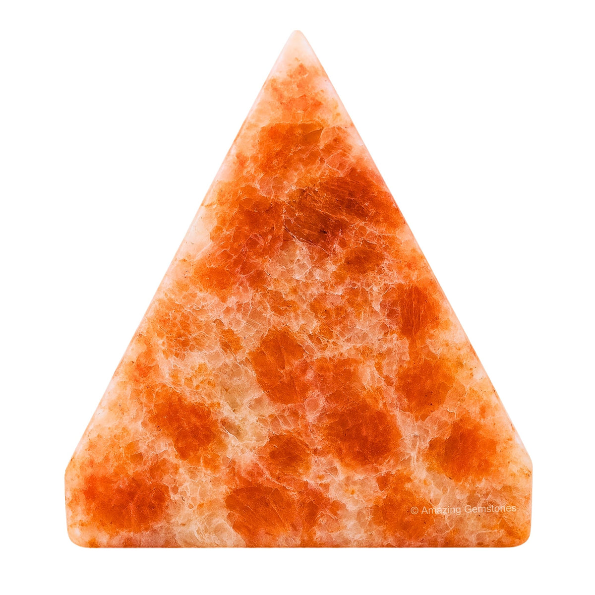 Amazing Gemstone Sunstone Pyramid Crystal Healing Stones - 1.5" Great Pyramid Figurine of Natural Stone Pyramid for Meditation, Reiki, Chakra Balancing and Crystal Pyramids Grid