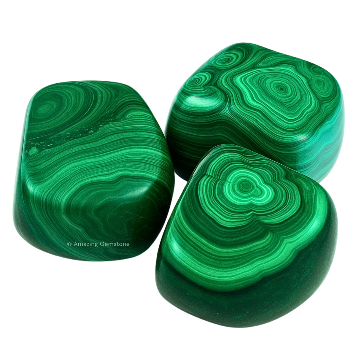 Amazing Gemstone Malachite Crystals&Healing Stones Tumbled - 1 oz Malachite Stone Gem Stones, Healing Stones for Energy Balance, Stress Relief - Premium Polished Gems Rocks for Meditation&Wellness