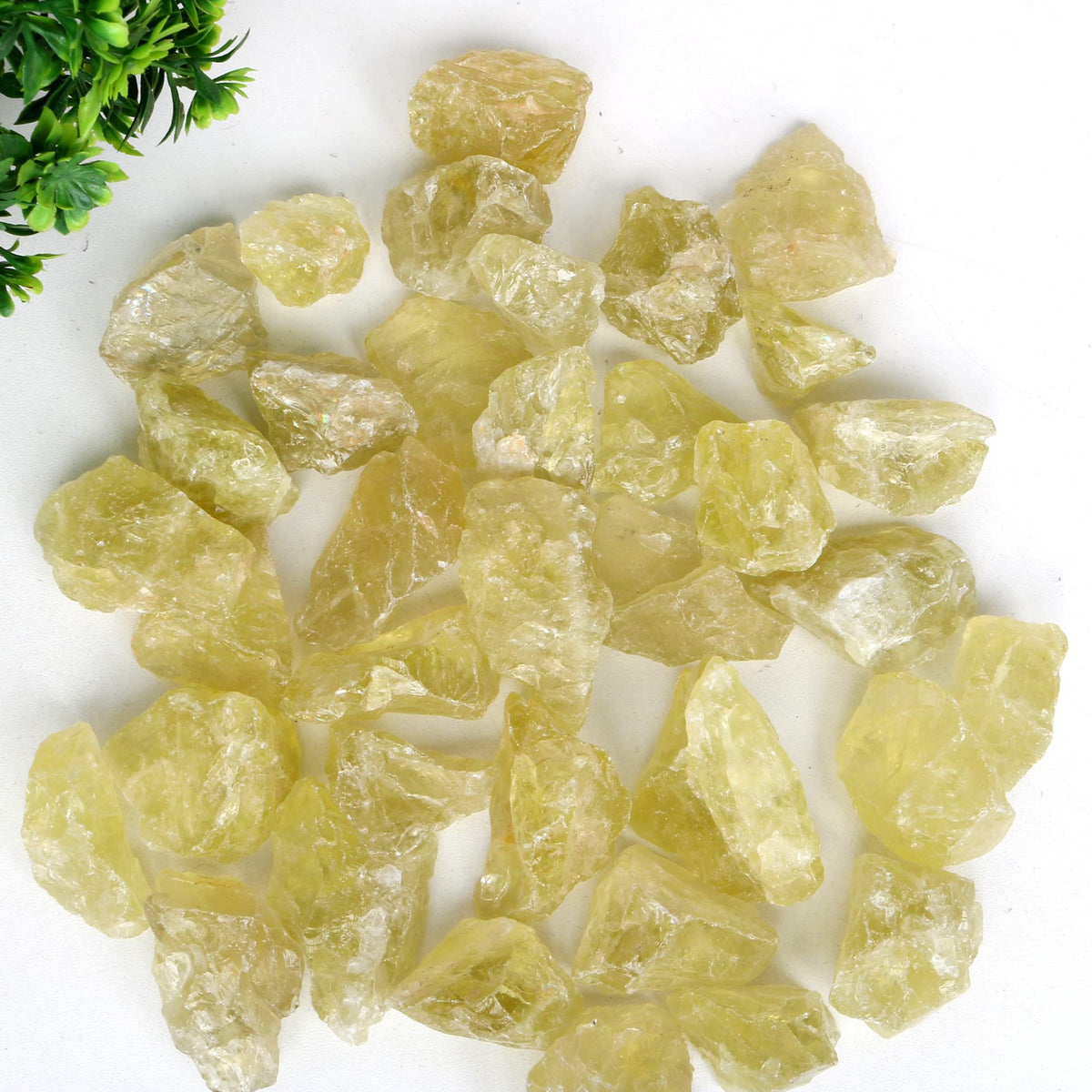 REAL-GEMS Natural Raw Healing Crystals Rough Stones for Tumbling, Cabbing, Polishing, Wire Wrapping, Wicca & Reiki Crystal Healing, Mix Gemstones,7 Chakra (Lemon Topaz)