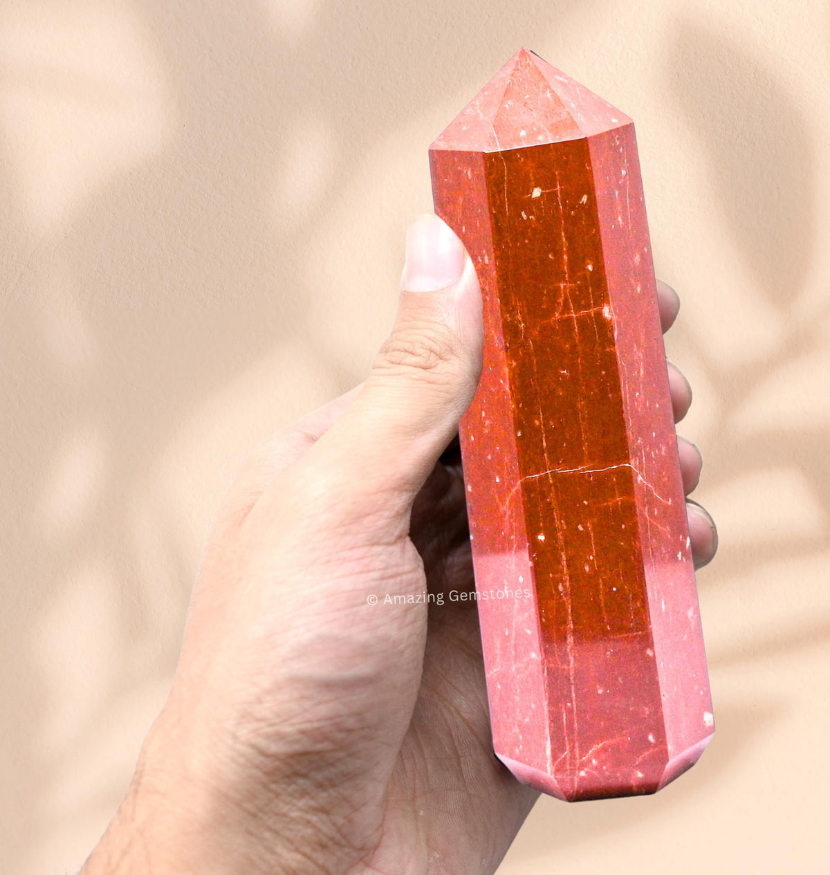 Amazing Gemstone Large Red Jasper Crystal Towers ~ Natural Healing Crystal Point Obelisk for Reiki Healing and Crystal Grid (5.5" to 6" INCH)