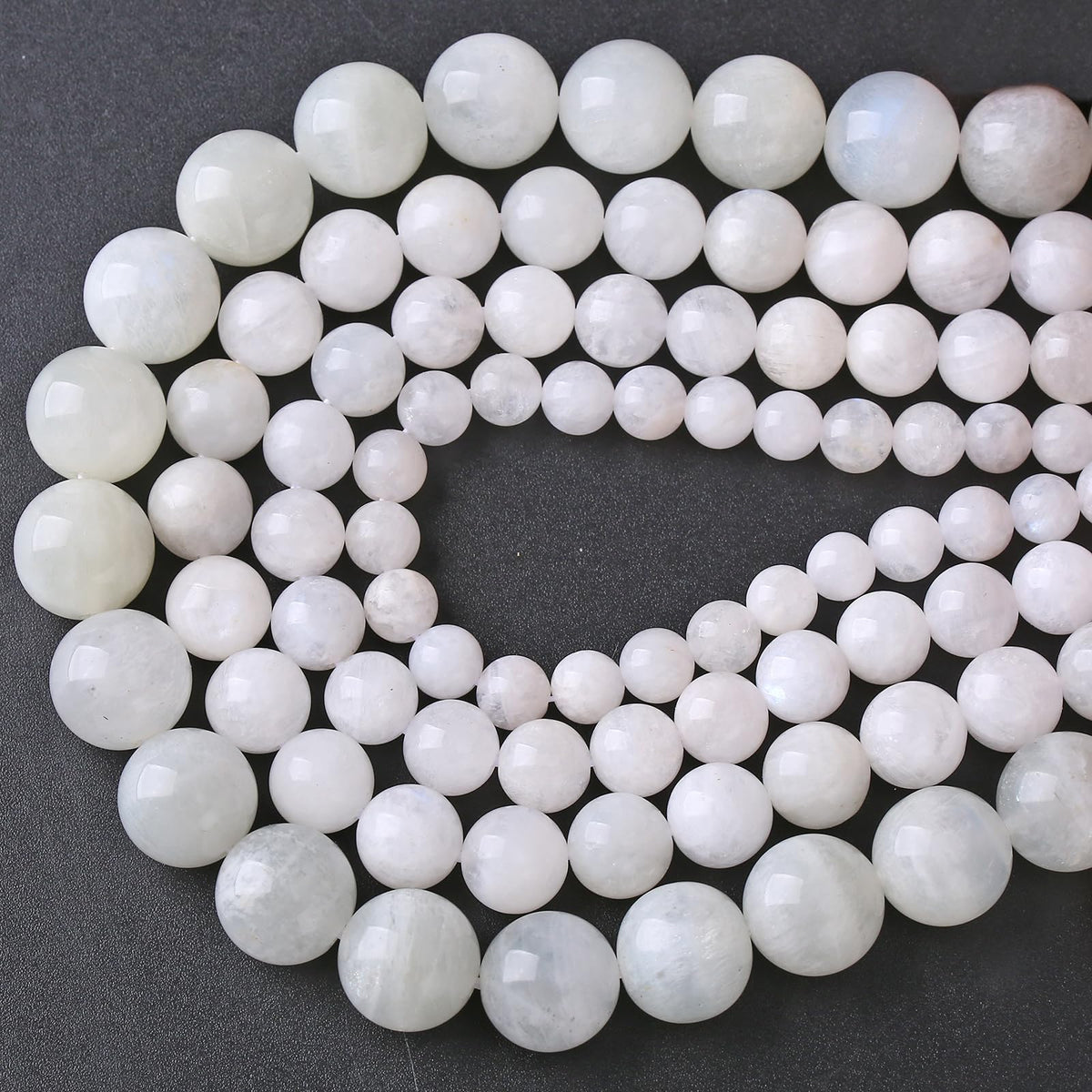 10mm 36pcs Natural Moonstone Stone Beads for Jewelry Making Energy Healing Power Stone Beads DIY Bracelet Necklace Accessories 15"