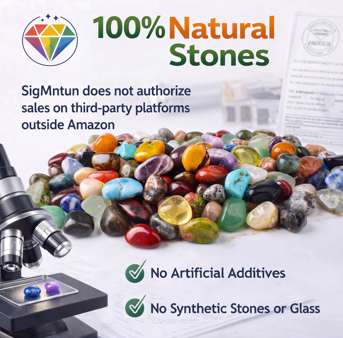 SigMntun Polished Amethyst Crystal Chips Set, 0.4", 128 Pcs - Handpicked Tumbled Stones and Crystals Bulk for Healing, Reiki, Meditation, Witchcraft and Home Decor