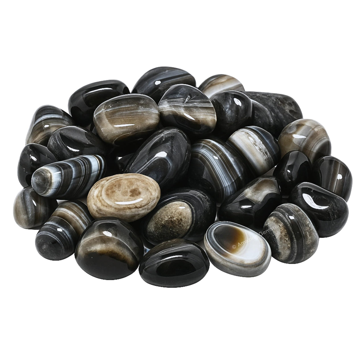 Amazing Gemstone Sulemani Hakik Crystals and Healing Stones Tumbled - 1 Oz Sulemani Hakik Stone, Natural Healing Stones for Energy Balance, Stress Relief - Polished Gems Rocks