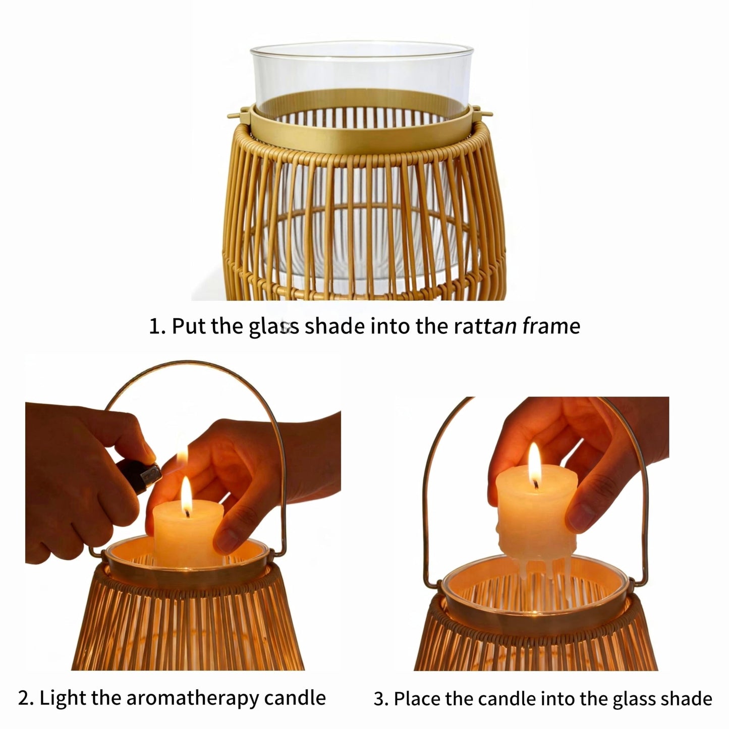 Decorative Lantern 2 Pack Dark Brown Candle Holder Candles Holders Rustic Black Metal Hanging Lanterns Decor for Outdoor Wedding Farmhouse Home