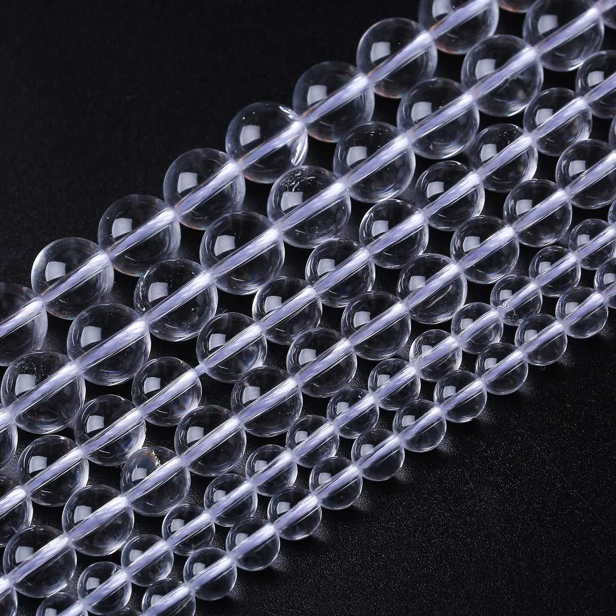 32PCS 12MM Clear White Crystal Quartz Stone Beads Natural Gemstone Bead Crystal Healing Energy Jewelry Making DIY 15 inches (Blue Tiger Eye, 13 mm)
