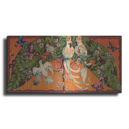 Luxe Metal Art 'Bird Valentine' by David Galchutt Metal Wall Art, 48" x 24"
