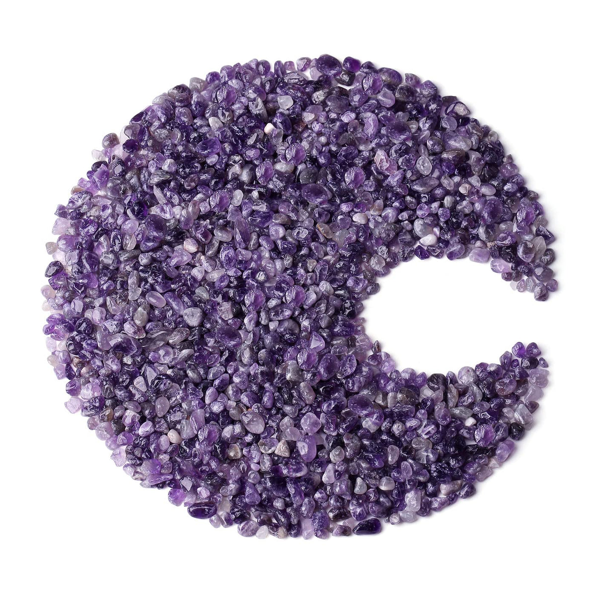 ZHIYUXI Amethyst Crystal Chips Fish Tank Gravel Vase Filler Stones Bulk Crushed Crystals Gemstone Polished Natural Quartz Stone Healing Crystals Glass Stones Fish Rocks