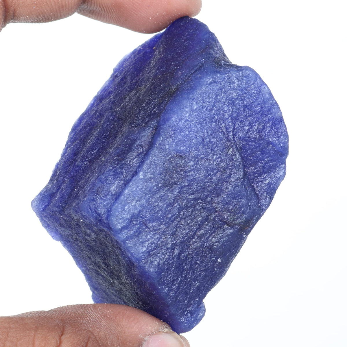 REAL-GEMS Certified Natural Blue Sapphire 63 Ct. Crystal Healing Rough Loose Gemstone AXA-138 for Jewelry Making & Collectors