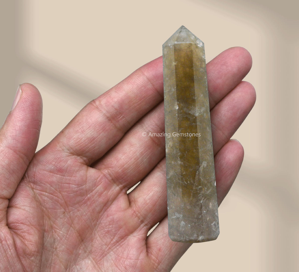 Amazing Gemstone Smoky Quartz Crystal Towers - Natural Healing Crystal Point Obelisk for Reiki Healing and Crystal Grid (3" to 4" INCH)