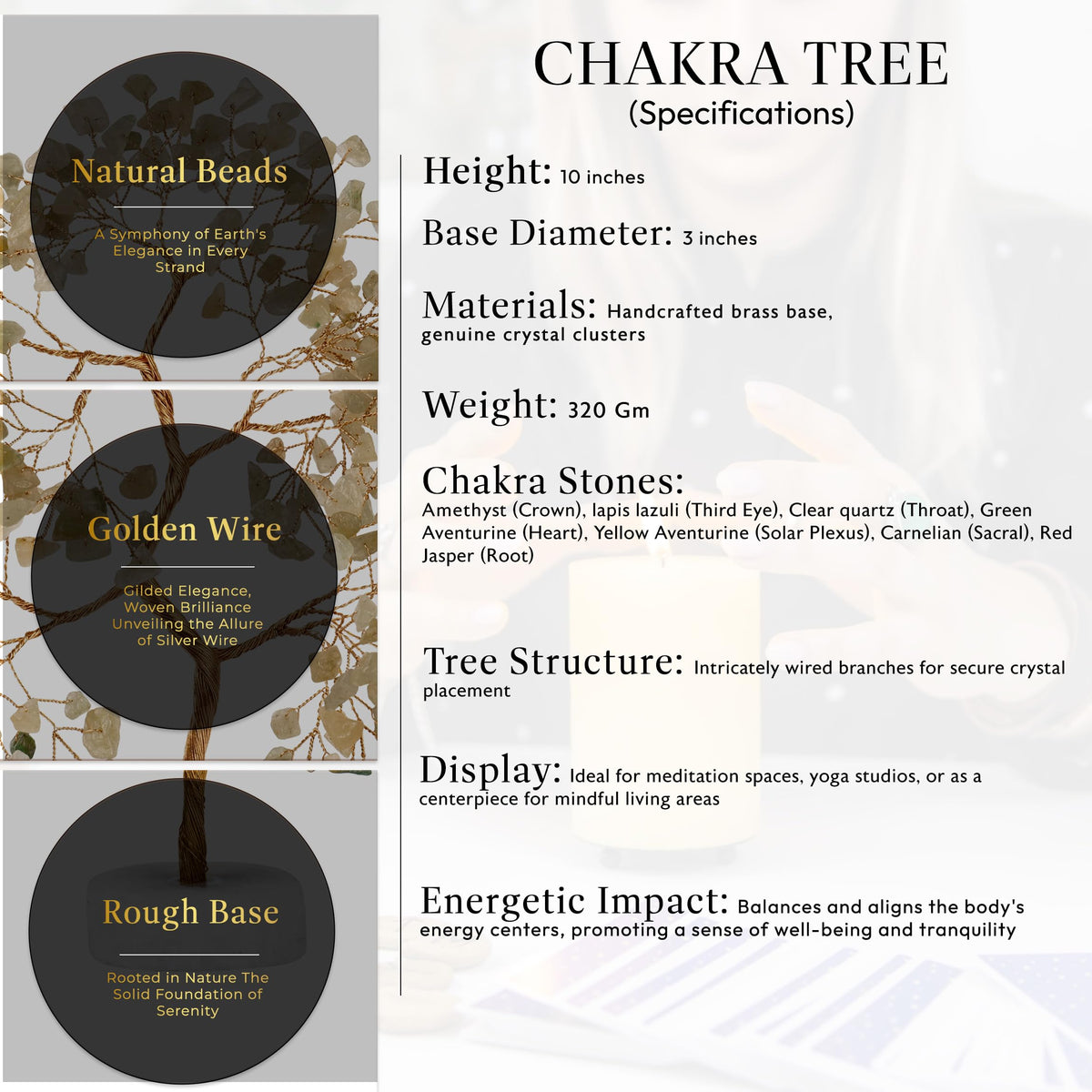 Green Jade Crystal Tree for Positive Energy - Chakra Tree of Life, Thoughtful Gift for Women - Clever Birthday Idea