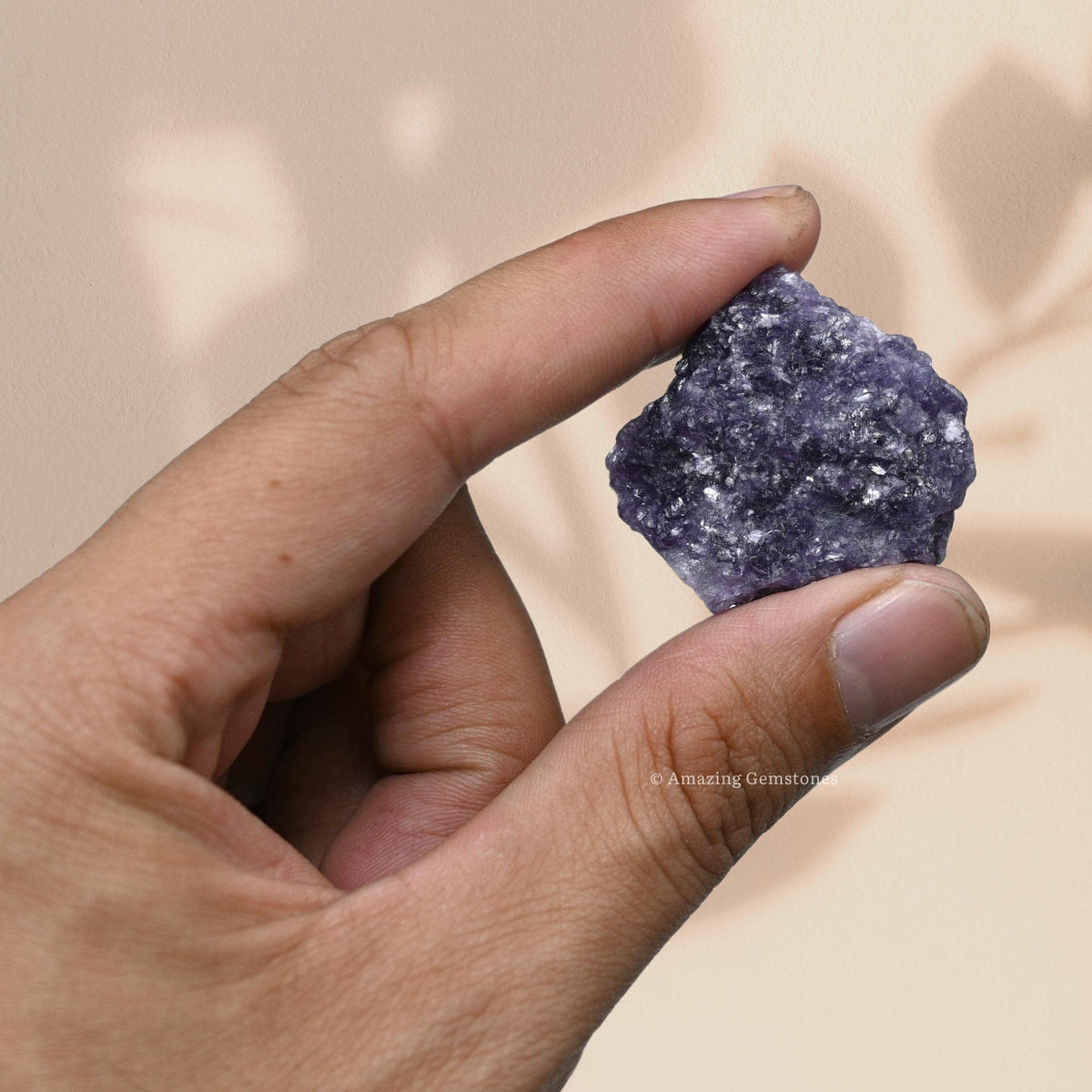 Amazing Gemstone Lepidolite Raw Crystals and Healing Stones, Natural Rocks for Tumbling and DIY Raw Stones and Crystals (1 Piece)