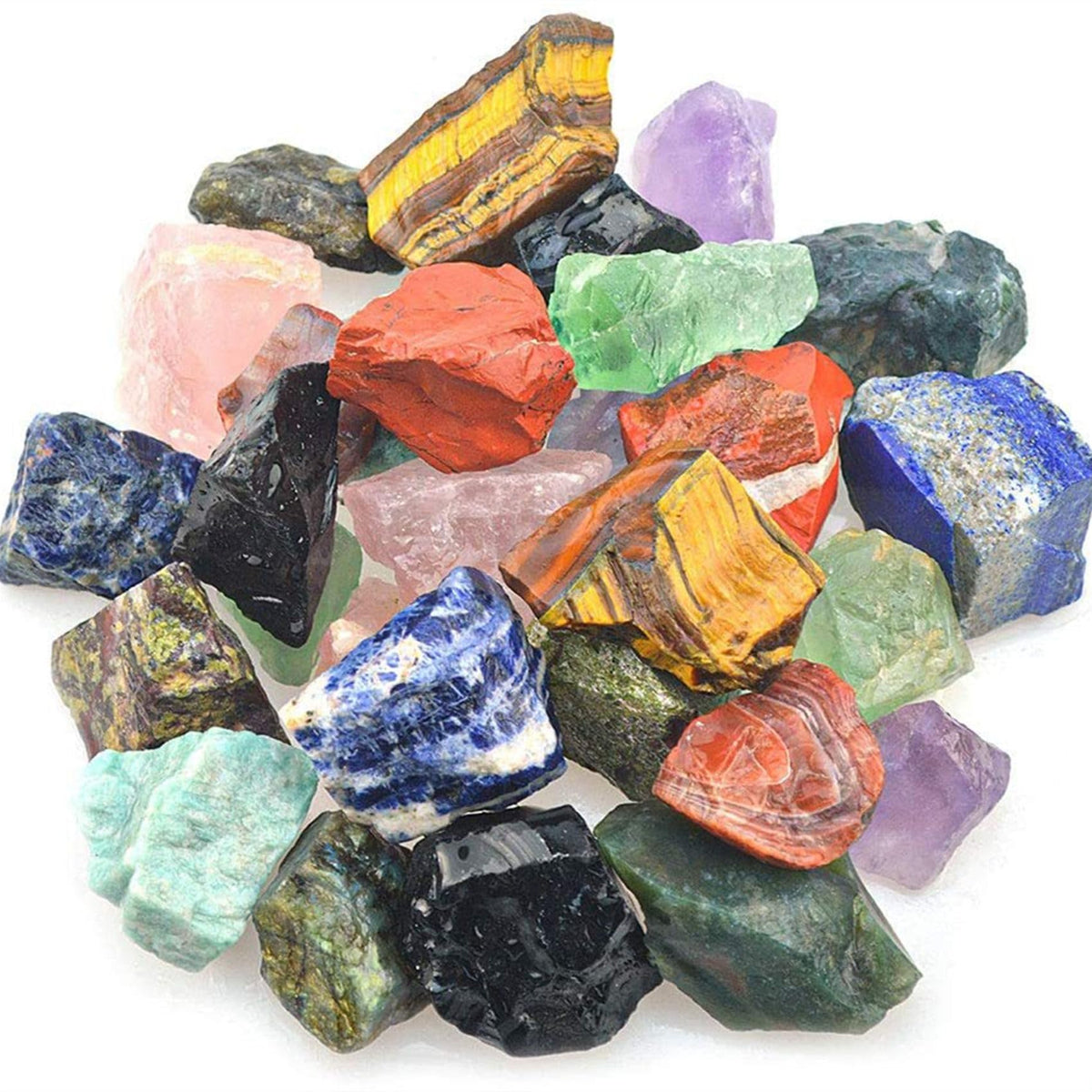Citrine Raw Crystals Healing Crystals Natural Rough Stones 1.2-2" for Tumbling, Fountain Rocks, Yoga, Meditation, Polishin, Gift 12