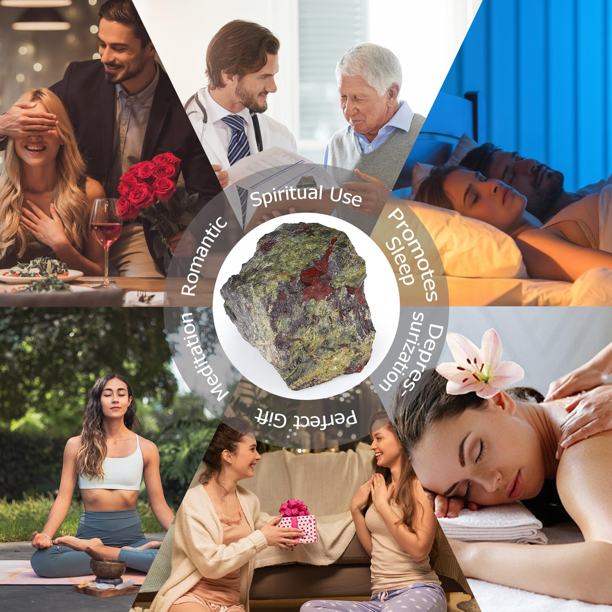 XIANNVXI Dragon Blood Stone 1.8-2.2" Large Raw Crystals and Healing Stones Natural Rough Crystal Rocks for Decor Gifts Tumbling Cabbing Polishing Fountain Rocks 1PCS