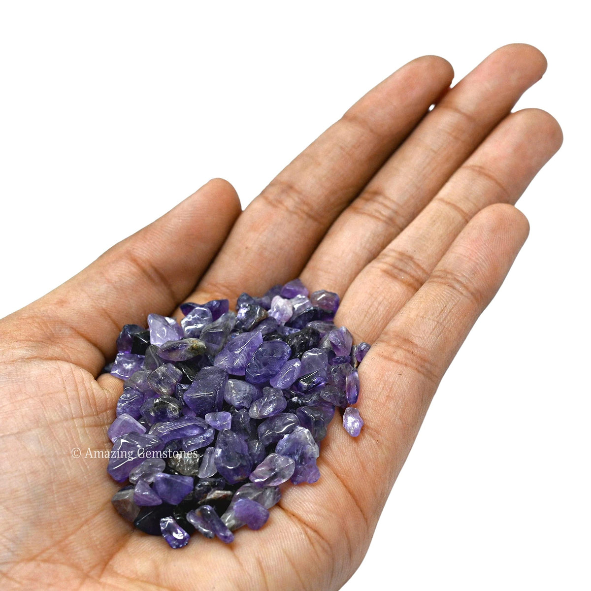 Amazing Gemstone Amethyst Crystals Aquarium Gravel Rocks for Fish Tank Decor - Certified Crystals for Spiritual Healing and Witchcraft, Garden Landscaping and Home Vase Display (1lb)