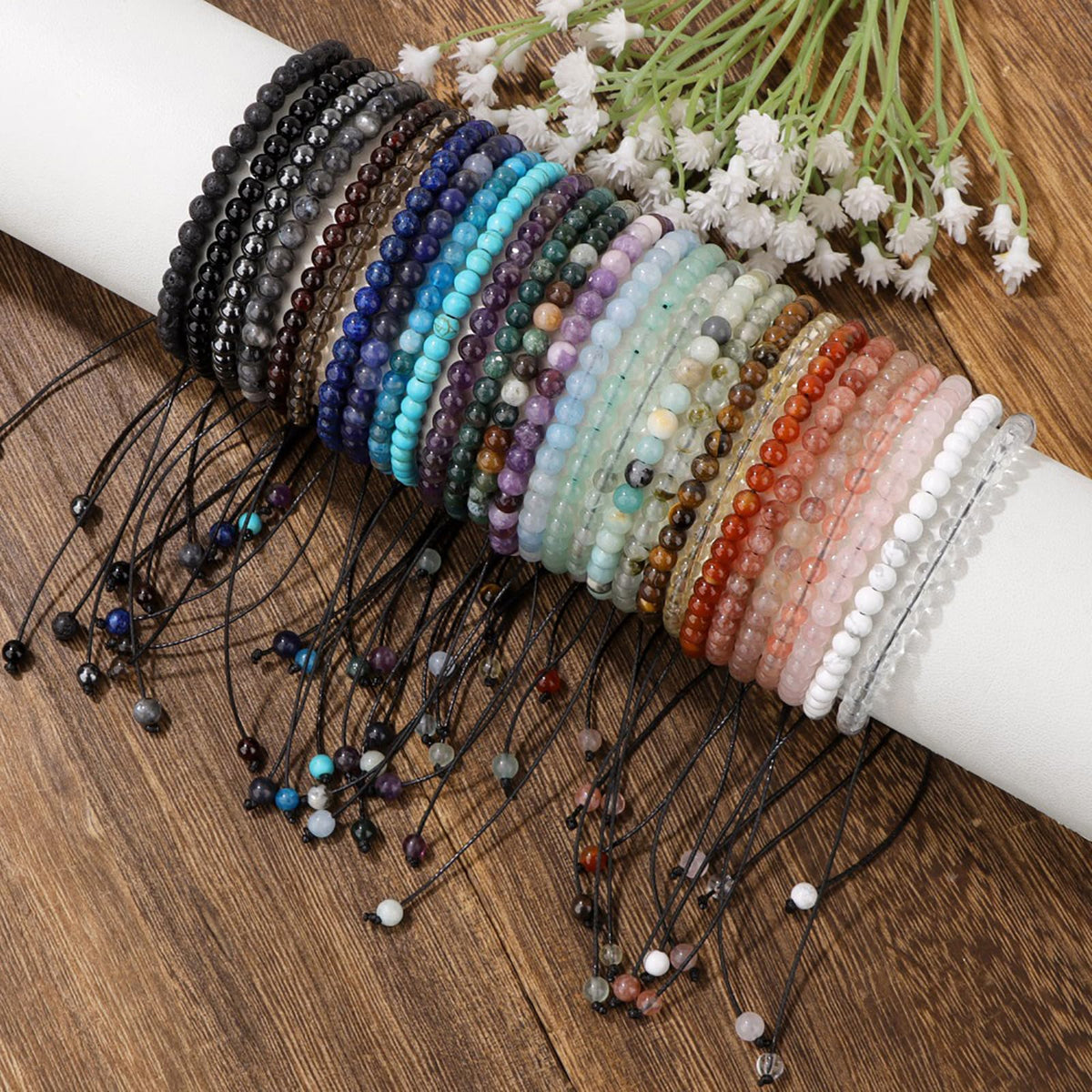Lit Wall Black Obsidian Anklets for Women Beach Boho Ankle Waterproof Black Obsidian Anklet Bracelets Adjustable Beaded Ankle Bracelet Plus Size Anklets Gemstone Anklet Jewelry Gift for Her