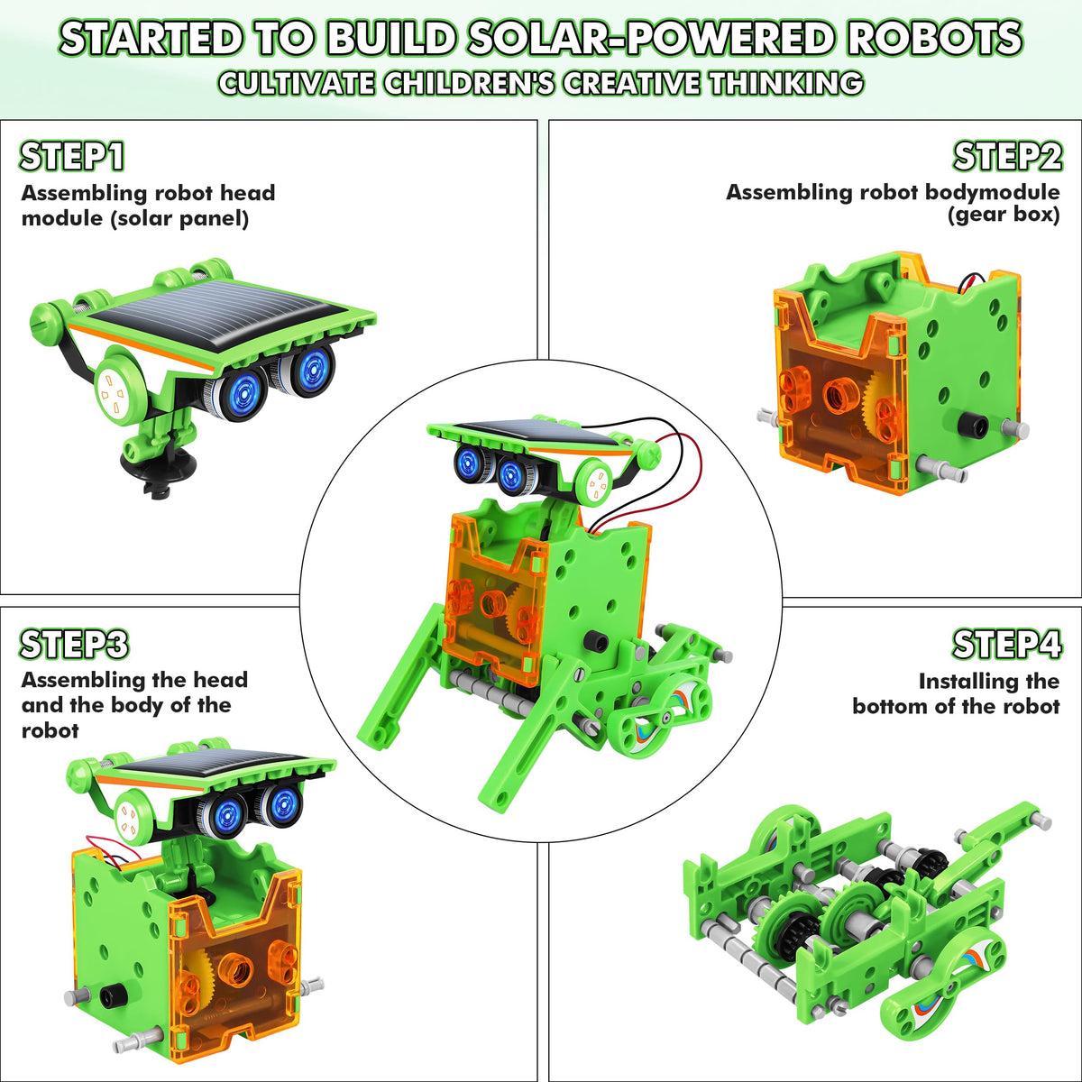 STEM 13-in-1 Education Solar Power Robots Toys for Boys Age 8-12, Educational Toy Science Kits for Kids Experiment Robotics Set Birthday Gifts for 8 9 10 11 12 Years Old