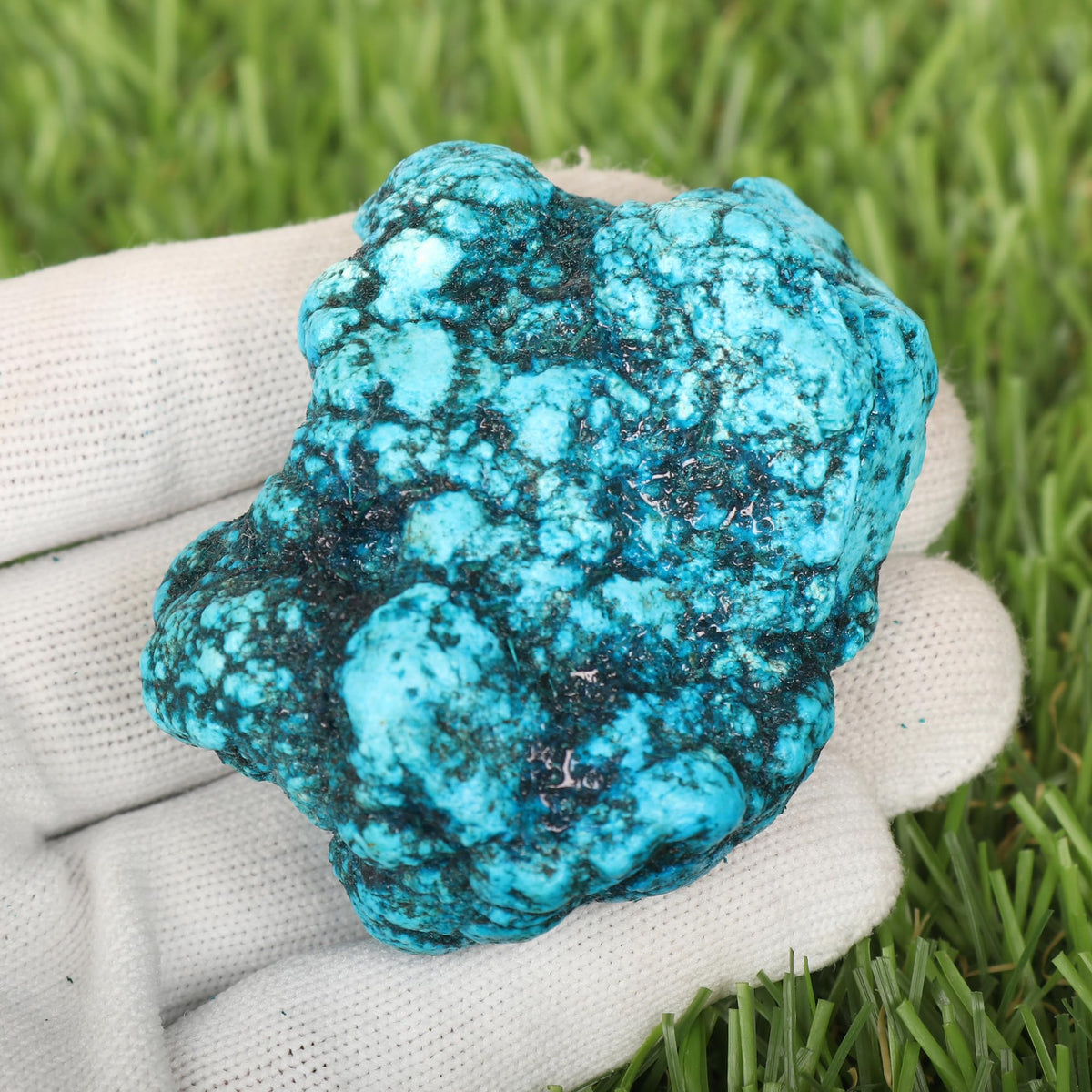 GEMHUB Blue Turquoise 146.00 Carat Uncut Rough Natural Raw Turquoise Healing Crystal Loose Gemstone Beads