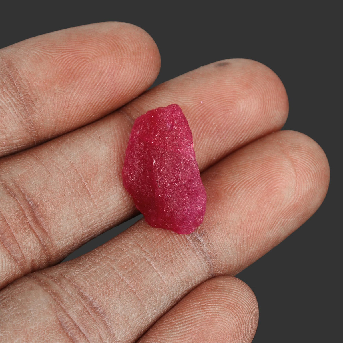 REAL-GEMS Genuine Natural Ruby Rough Stone 10.00 Ct Certified Uncut Ruby Red Ruby Healing Crystal Loose Gemstone