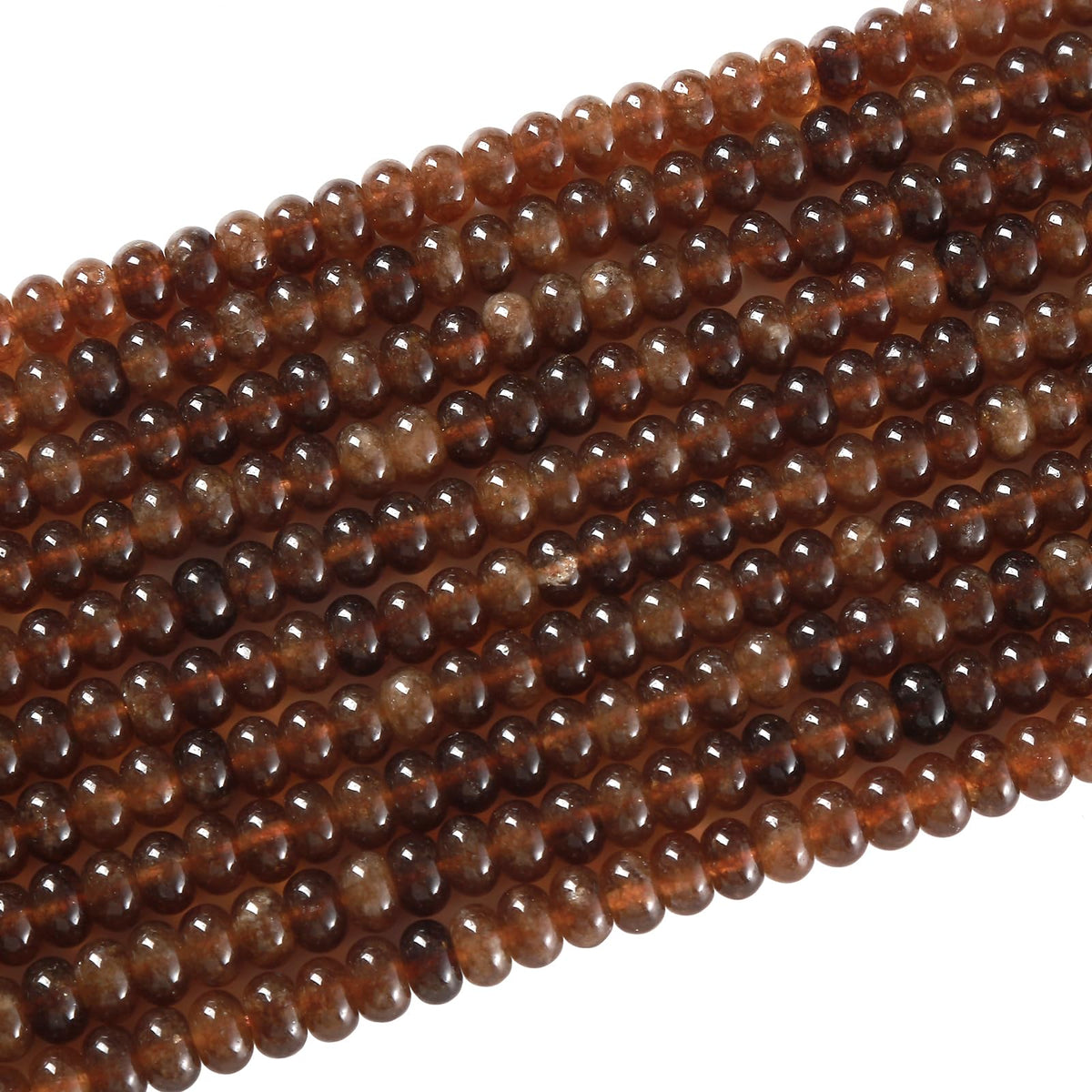 5x8mm 76pcs Gold Tourmaline Rondelle Spacer Loose Beads Abacus Disk Stone Round Loose Gemstone Beads for Jewelry Making DIY Bracelet Necklace