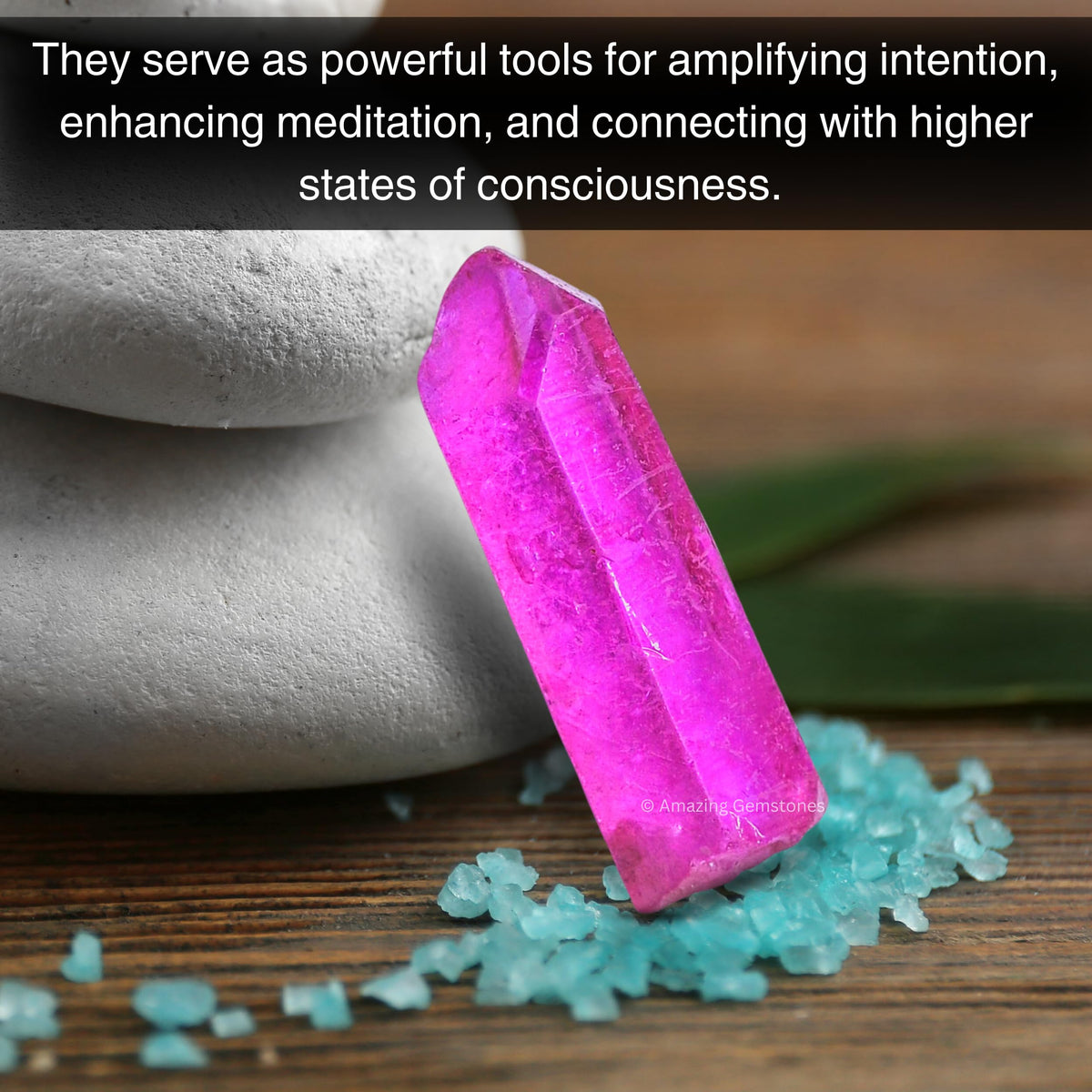 Amazing Gemstone 2 Pieces Rose Aura Quartz Raw Pencil Points Crystals and Healing Stones, Natural Rocks for Meditation and DIY Raw Point Stones and Crystals