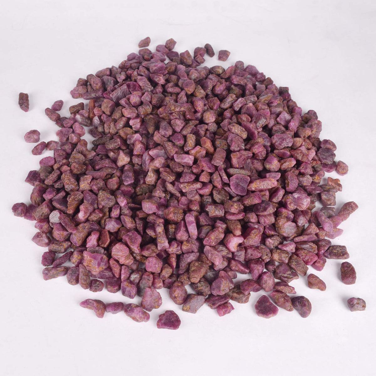 GEMHUB 100 Ct Star Ruby Rough Stones Set of 10 Pcs - Raw Rocks Perfect for Tumbling, Lapidary Polishing, Reiki, Crystal Healing and Craft Gemstone Beads