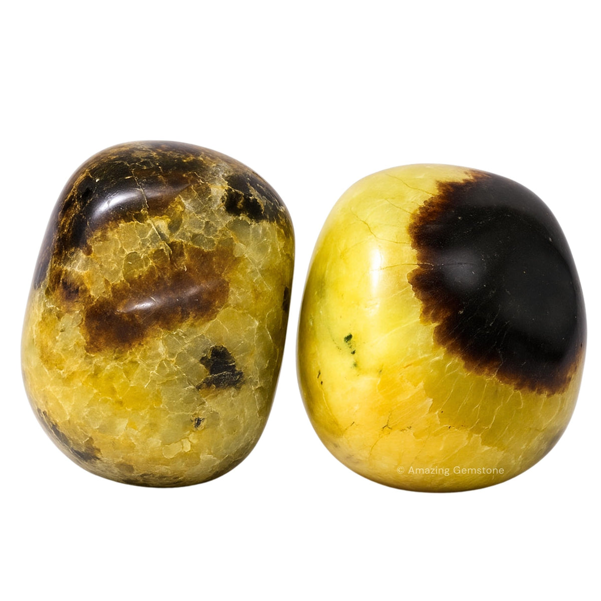 Amazing Gemstone Septarian Crystals and Healing Stones Tumbled - 1 oz Septarian Stone Gem Stones, Natural Healing Stones for Energy Balance, Stress Relief - Premium Polished Gems Rocks for Meditation