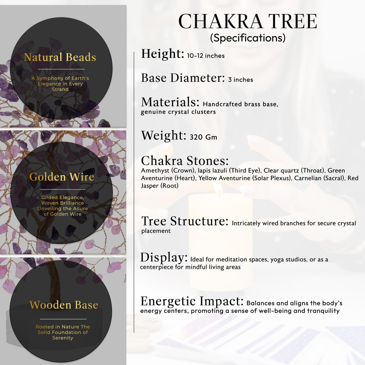 Rose Quartz Tree, Gemstone Tree, Crystal Tree for Positive Energy, Crystals and Healing Stones, Tree of Life, Chakra Tree - Luck, Thoughtful Gifts for Women, Tree of Life Decor, Clever Birthday Gifts